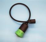 Green Round Deutsch 9 Pin Type 2 J1939 Female to RJ45 Female Cable