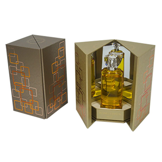 Luxury Double Open Perfume Gift Packaging MDF Board Gift box 4