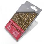 13PCS High Speed Steel HSS Twist Drill Bits Set For Metal With Ti-Coated