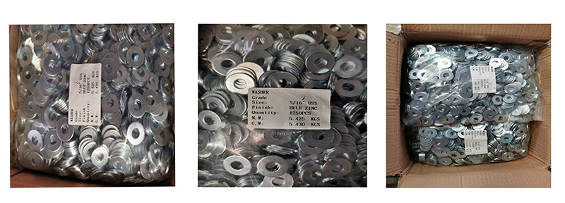 Hot Sale Fasteners Hardware DIN125A Washer Galvanized Carbon Steel Flat Washer