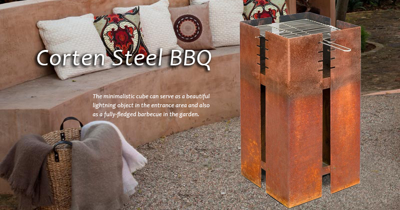 Custom Size Square Fire Pit Corten Steel BBQ Grill Decorative Professional Outdoor Camping Charcoal Fire Pit