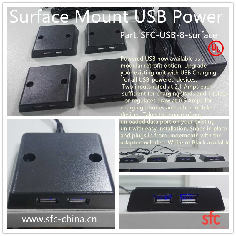 4 x 2port Surface USB charging power