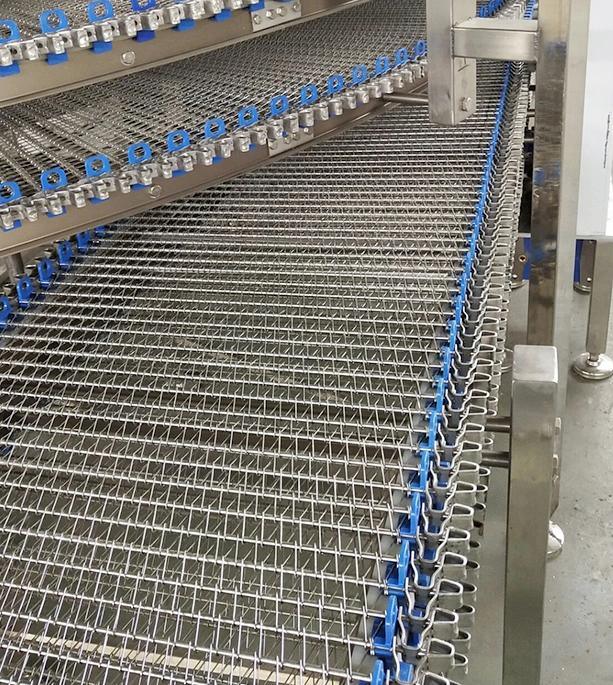 Cooling Tower Freeze Conveyor Chilling Conveyor System for Baking