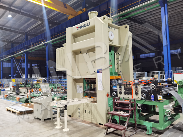 Cantilever Structure Punch Press Automatic Perforated Cable Tray Roll Forming Machine