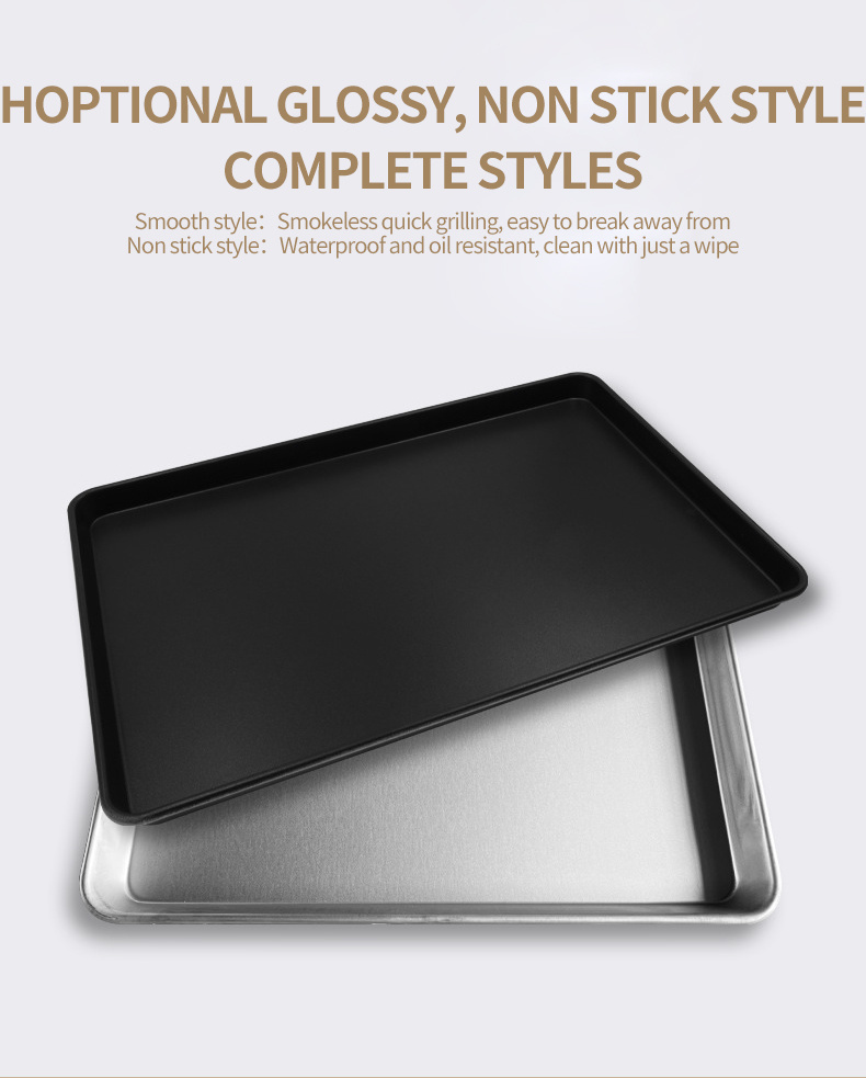 Aluminum Alloy Baking Tray with Punching and Hollow-out Design