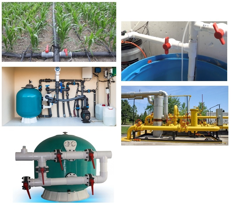 Vietnam Different Color Octagonal Plastic Ball Valve for Agricultural