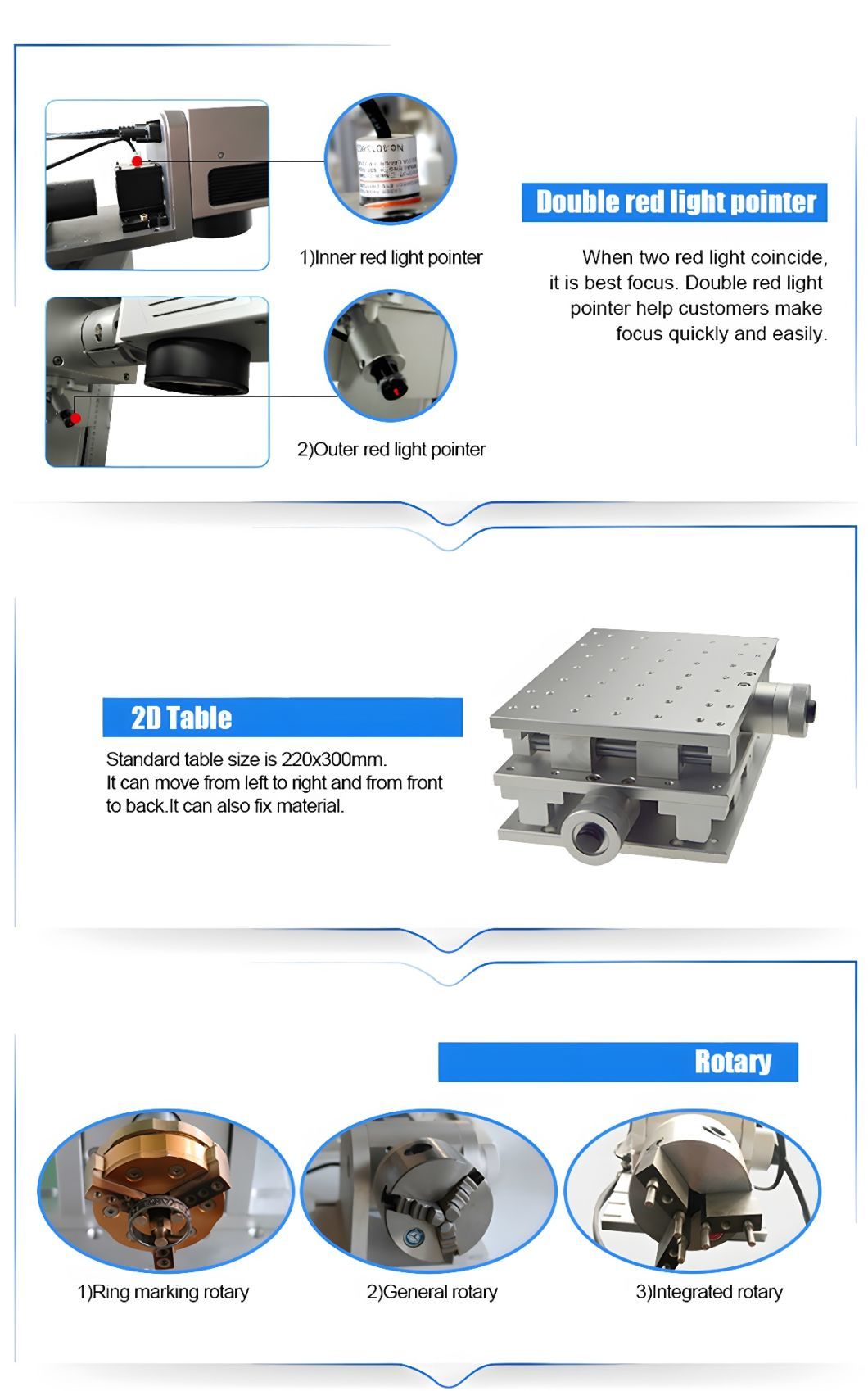 20W 30W 50W 80W 100W Optical Fiber Laser Marking Tabletop Type Suitable for Metal Marking Engraving and Cutting 3D