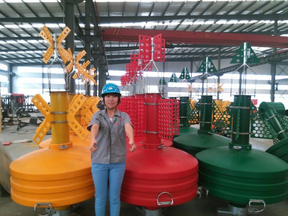 HDPE Quick Leadtime Diameter 1800mm Marine Fairway Navigation Aids Buoy for Boat Safety Ship Channel Buoy