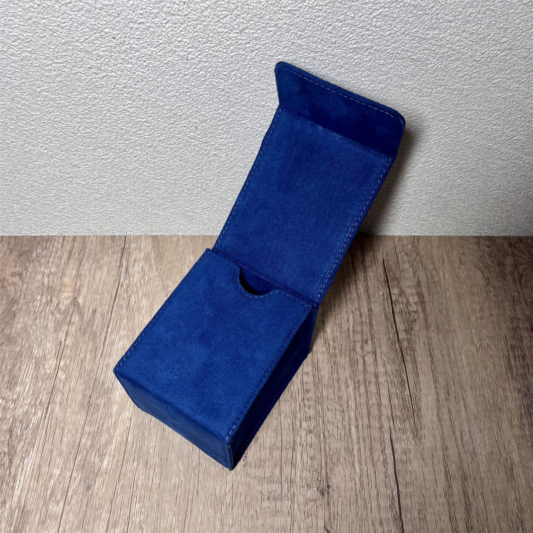 Wholesale Special Blue Suede Packaging Box for Watch Watch Set Strap