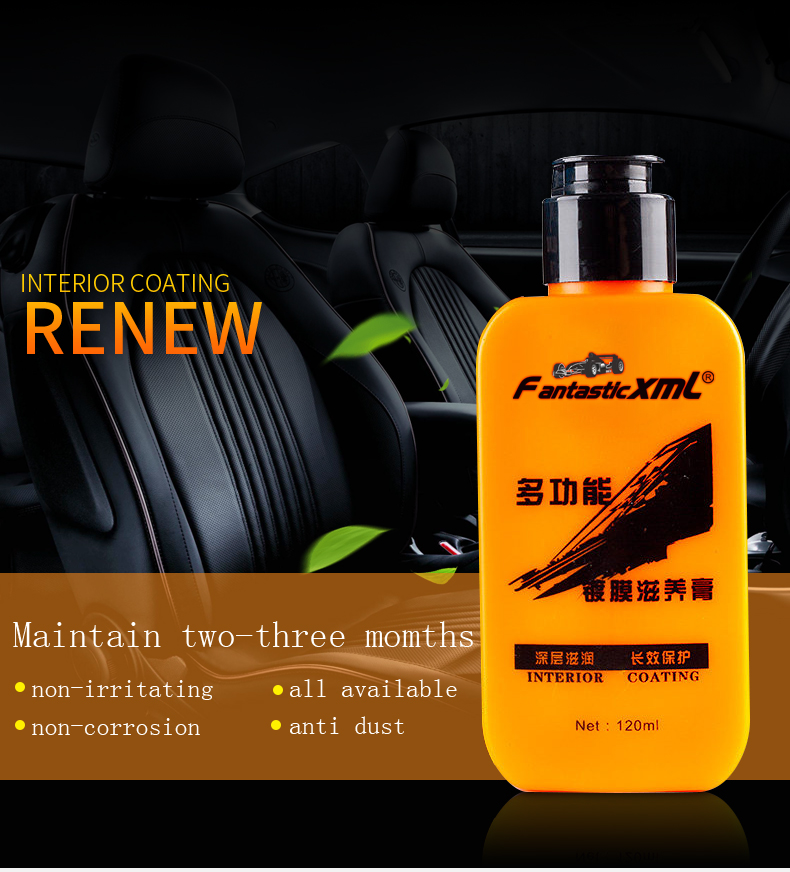 Best Super Car Interior Coating Renew 120ml Auto Interior Protection Widely Use