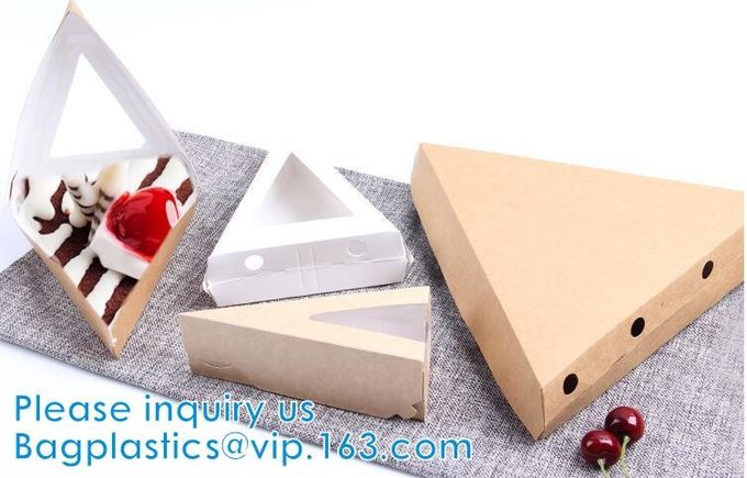 Triangle Food SLICE CAKE BOX, Salad, HUMBURGER BOX, BOAT TRAY, LUNCH BOX, HANDLER, CARRIER, BOWL, CUP 3