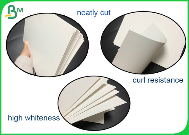 90% Whiteness 300gsm 350gsm One Side Coated FBB Paper Sheet For Offset Printing 