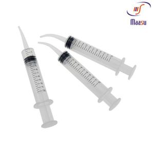 China 12cc Medical Dental Disposable Impression Syringes curved Irrigation Syringe on sale 