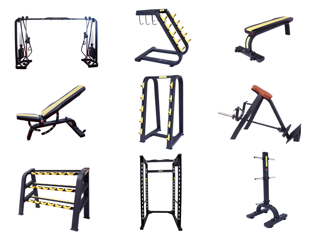 Customize Gym Fitness Equipment Adjustable Bench Press Rack