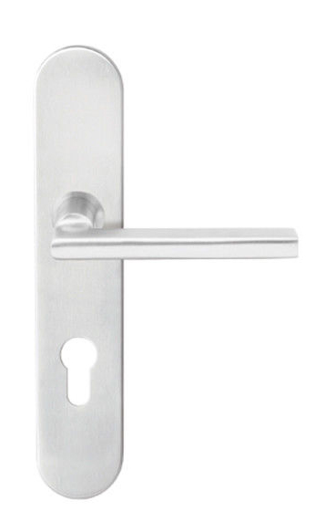 EN1906 Grade 3 fire rated door handle set with long backplate-X-1