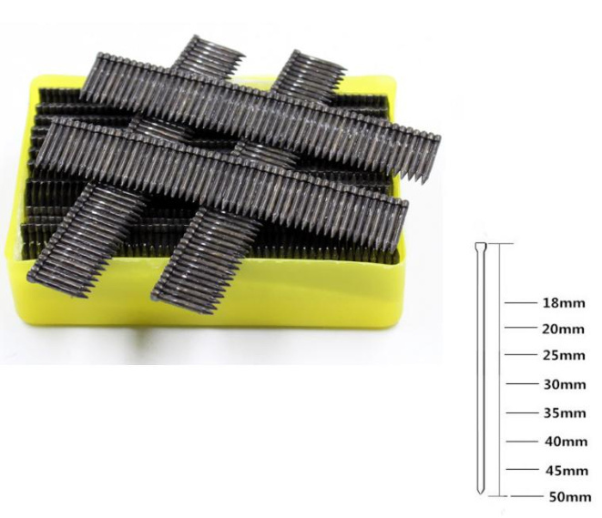 Fst High-Carbon Steel Nails Black Concrete Nails 15mm