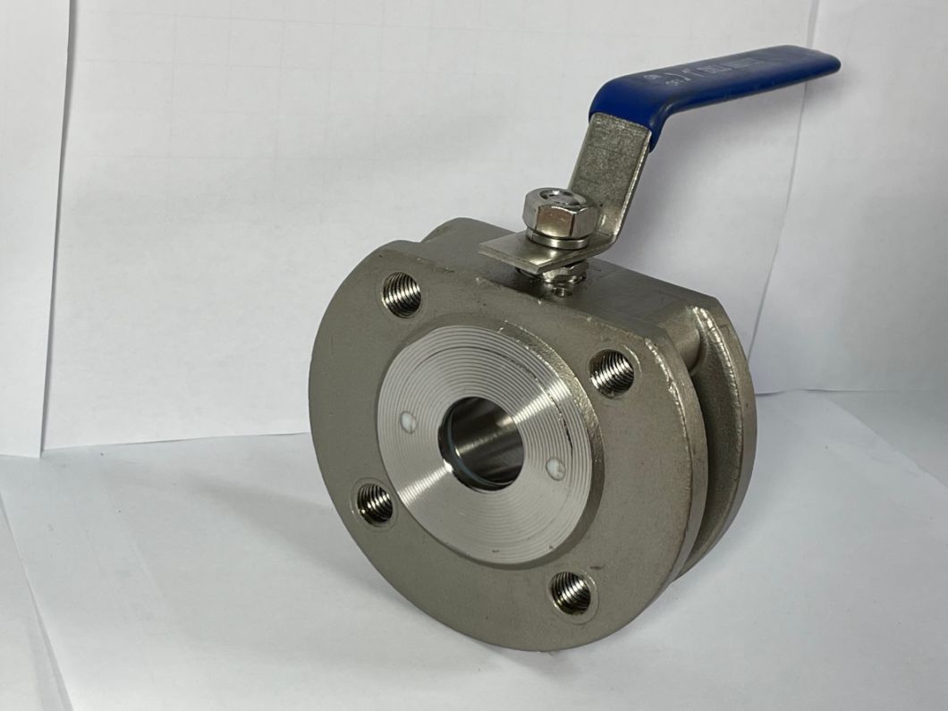 Stainless Steel Wafer Ball Valve with Handle