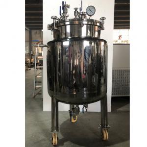 China Stainless Steel Agitator Vessel Canabbis Extractors Jacket 200L Vacuum Reactor Price of Stainless Steel Reactor Vessel on sale 