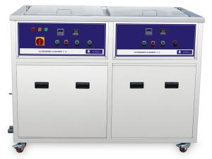 China Power Heater Dual Tanks Industrial Ultrasonic Cleaner Drying , ultrasonic cleaning equipment on sale 
