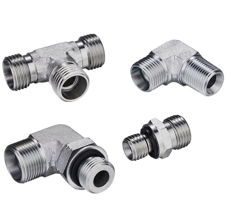 1c9 Stainless Steel Thread 90 Degree Elbow Pipe Fittings 90 Degree Elbow Metric Male Hydraulic Hose Adapter