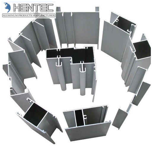 Customized aluminium section for sliding window construction , powder coated aluminum profile