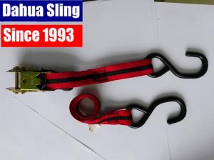 China La couleur multi a certifié la ceinture/rochet de tension de polyester amarrent des courroies avec des crochets de S on sale 