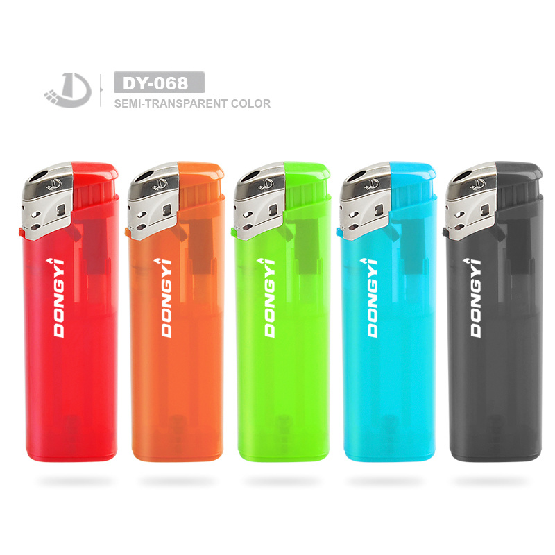 High Quality Custom Electric Windproof Plastic Lighter for Cigarette with EUR Standard