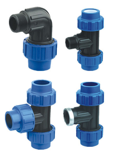 PP Compression Fittings Italy 90 Deg Equal Elbow for Irrigation