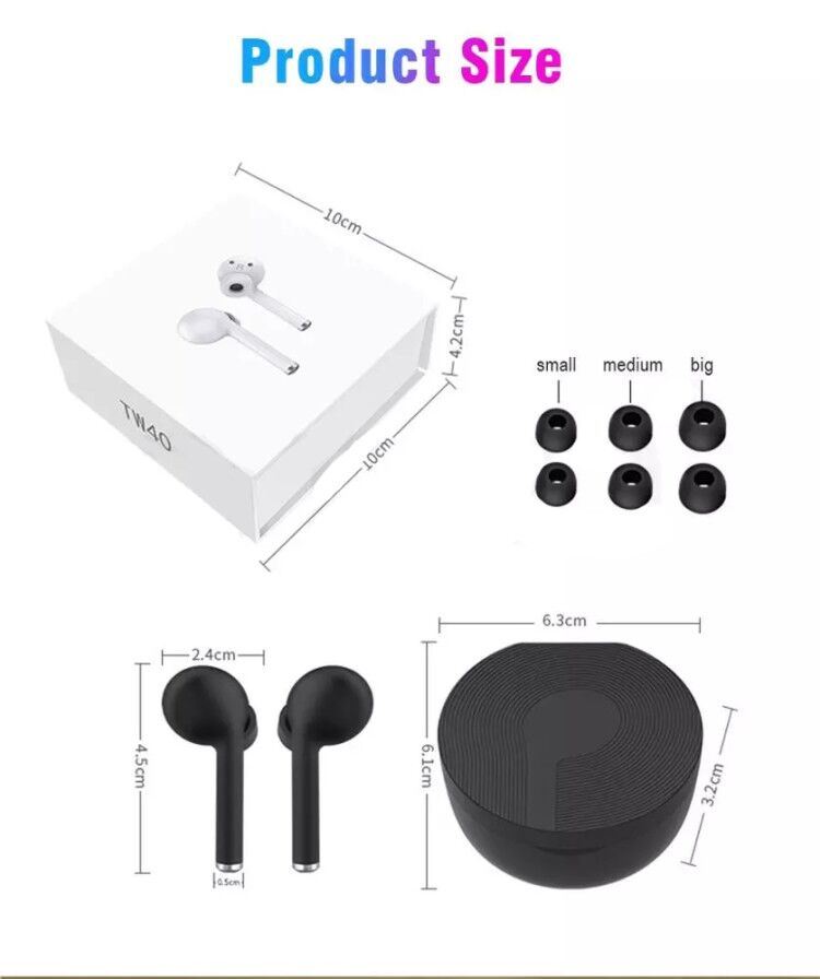 Hot Sale Products Tws Bluetooth Mini Earpieces Wireless in Ear Earbuds Earphones V5.0 Sport Earbuds Stereo Earphone