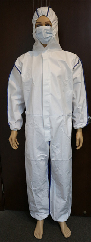 Safety Coverall Micro-Porous Combines SMS Type 5 6 Coverall