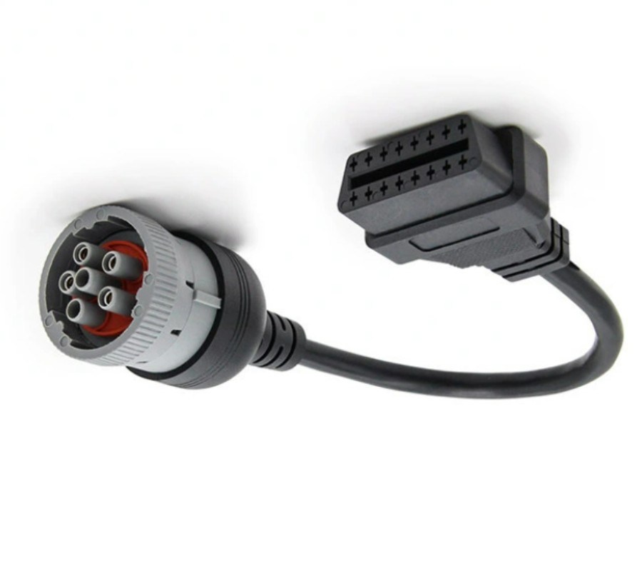 Automobile Data Transfer Converter 4 Pin Male to 16 Pin Female OBD Wire Harness Car Diagnostic Tool