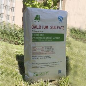 China calcium sulphate dihydrate food grade on sale 