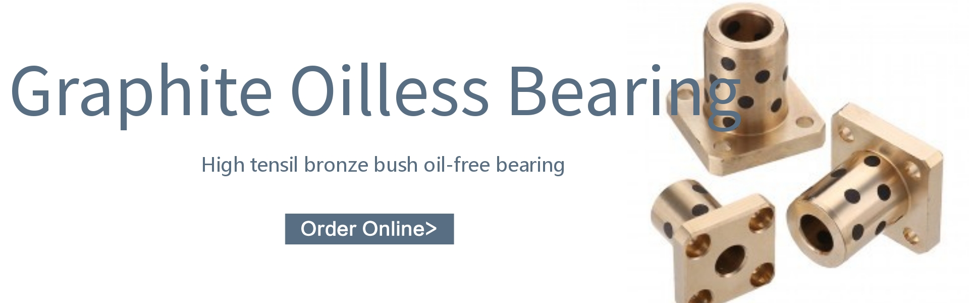 High tensil bronze bush oil-free bearing graphite oilless bearing 