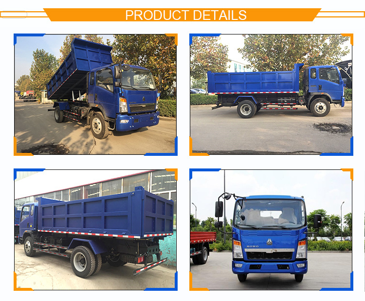 New Sinotruk HOWO Homan 4X2 4X4 3tons 5 Tons 7tons 10tons 8 Tons Diesel Pickup Dumper Light Mini Cargo Dump Truck Price