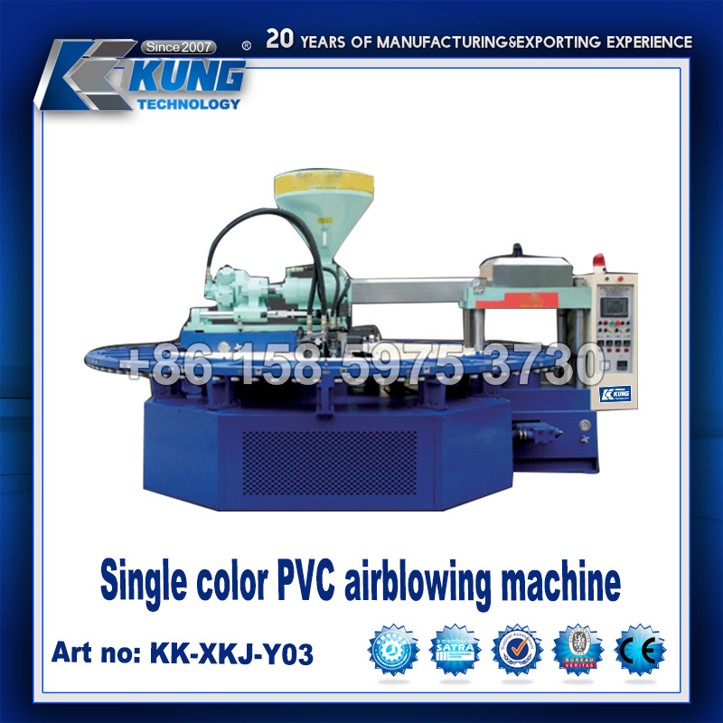 Single Color PVC Airblowing Machine Slipper Making Machine