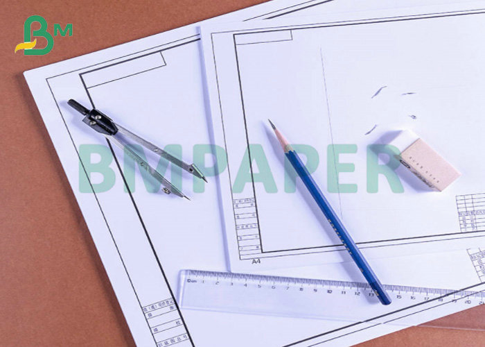 80g Engineer Drawing Paper CAD Plotter Paper 3'' 150m Carton Packing 
