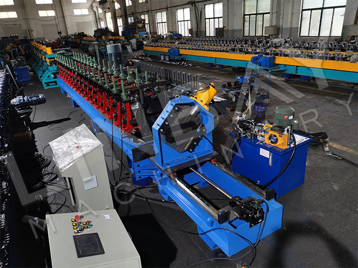 Galvanized Steel Scaffold Plank Roll Forming Production Line With Embossing Machine
