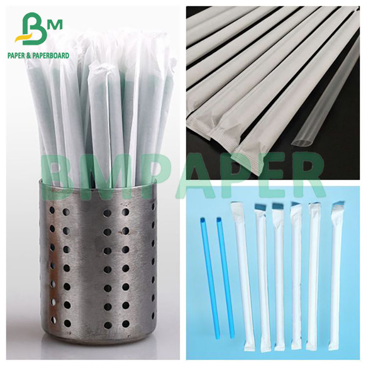 28gsm 24gsm Food grade White Straw Wrapping Paper 30mm 44mm