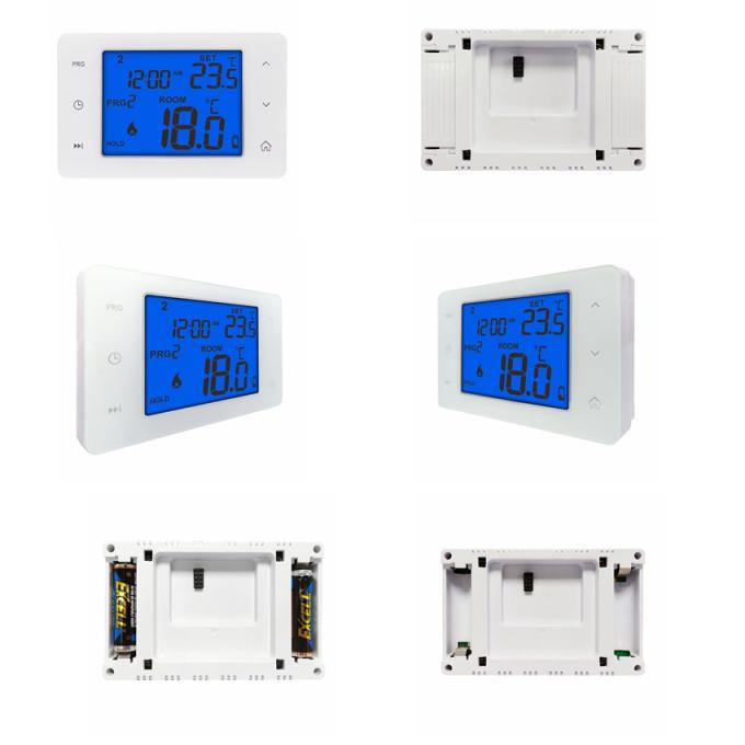 Touch Button Display Digital Heat Pump Thermostat With 2*Aaa Size Battery