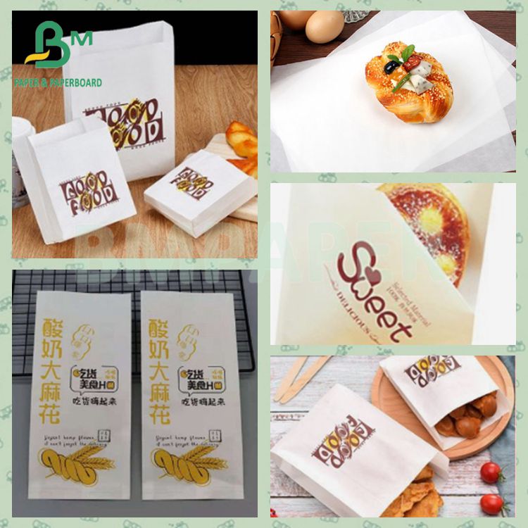 Snack bag 35gsm 50gsm Greaseproof Food Wrapping Paper Kraft Paper