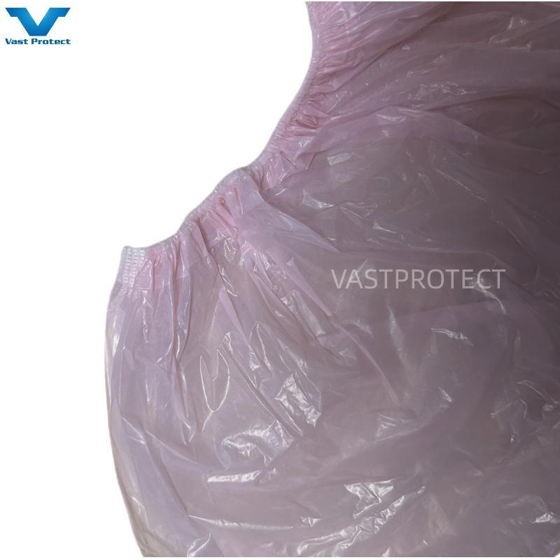Manufacturing Disposable PE 17X41cm Waterproof Pink Shoe Cover