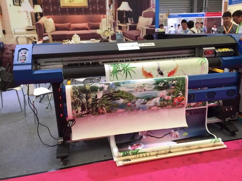 One Dx7 Head Uv Inkjet Printer With Iprint Software , 1800mm Printing Width
