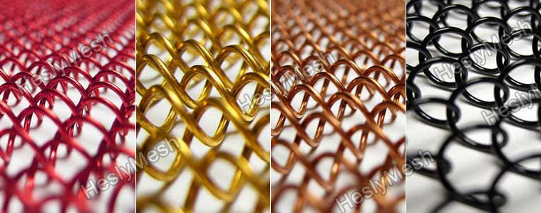China Aluminum Woven Coil Fabric Mesh