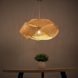 Rattan Lantern Pendant Lights For Indoor Kitchen Dining Room
