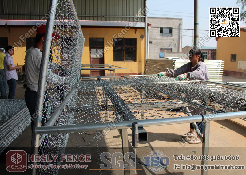 Galvanised Temporary Chain Link Fencing Sales China Fence Factory