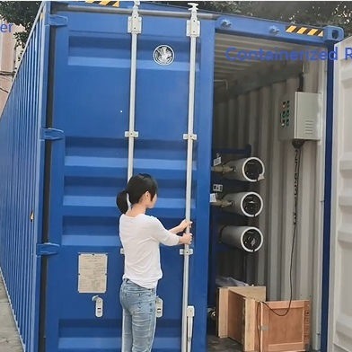 Trailer Mobile Containerized Sea Water Maker Seawater Desalination Machine for Drinking Irrigation Process Water