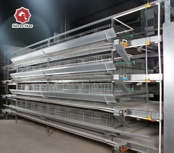 Automatic Egg Layer Chicken Battery Cage 3 Tiers 4 Tiers H Type Poultry Feeding Equipment 1
