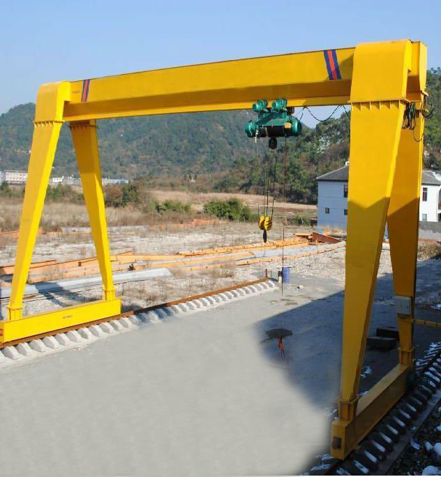 MH type yuantai new type single Girder electric mobile hoist 10 ton gantry crane price
