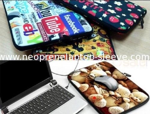 Brown Designer Neoprene Laptop Sleeve Case for Students 28.5cm x 21.5cm x 3.0cm