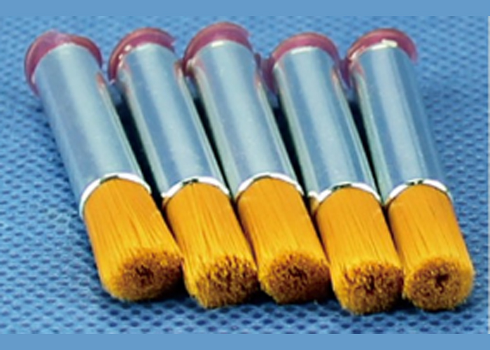 hard bristles yellow colored brush needles